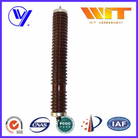 Harga yang pantas 10KA Porcelain Surge Arrester, Porcelain Lightning Arrester Untuk Sistem Bolak 35-220kv on line