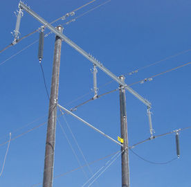 Harga yang pantas Surge Arrester Saluran Transmisi Bertempat Bertempat Komposit Tegangan Tinggi, Bahan Karet Silikon on line