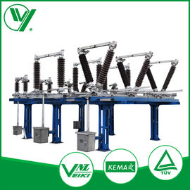 Harga yang pantas GW5 126KV Saklar Isolasi Daya Pembumian Ganda Untuk Stasiun Luar Ruang on line