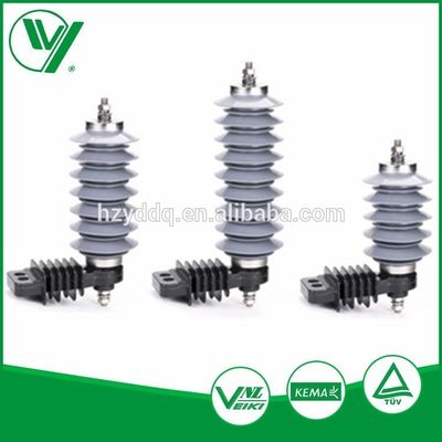 Harga yang pantas 21kV, penangkal petir polimer 5kA / arester surja on line